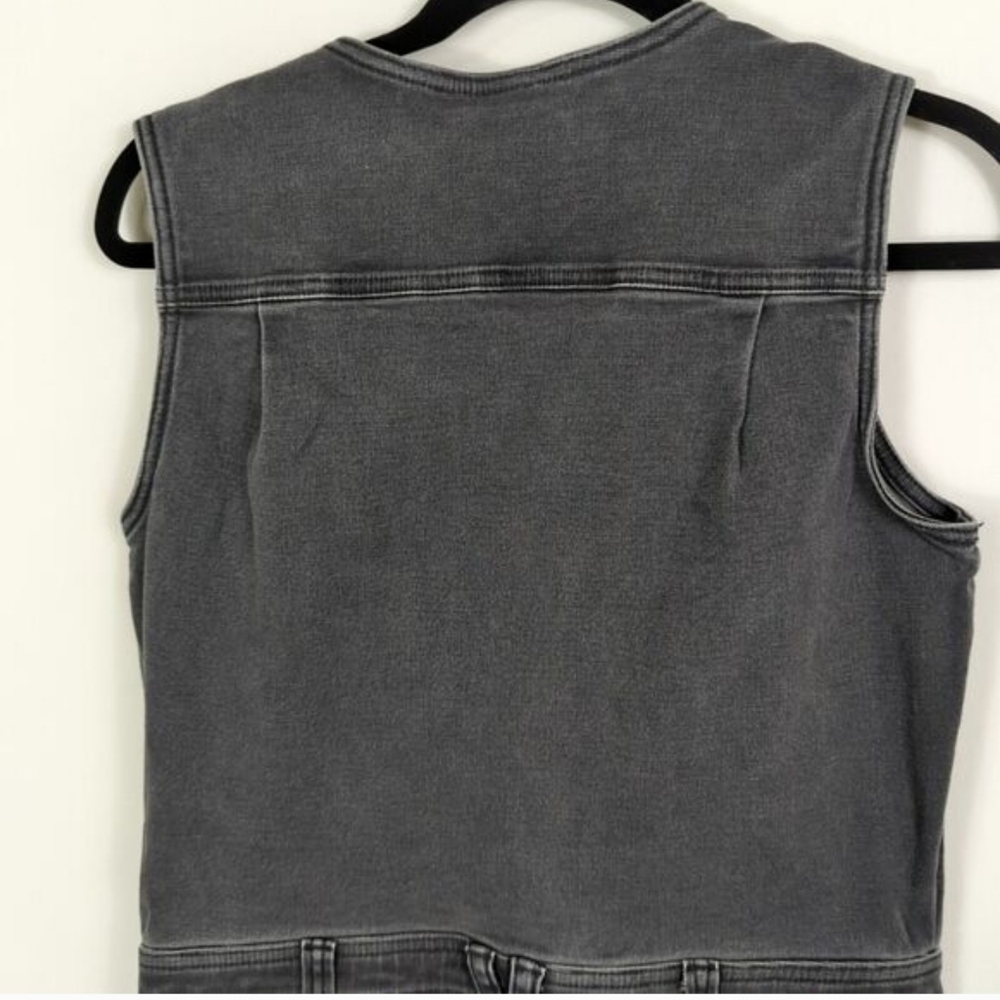 Duluth Trading Co DuluthFlex Fire Hose Ltd. Gray Jumpsuit Overalls sz 8 Regular - Picture 4 of 12